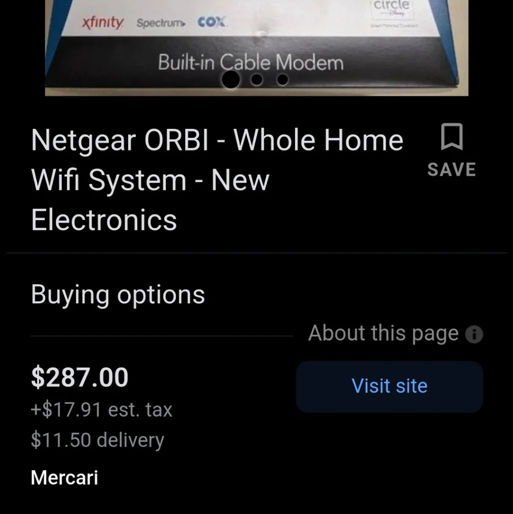 Netgear Netgear Orbi All-in-One Cable Modem + Whole Home Mesh-ready WiFi Router